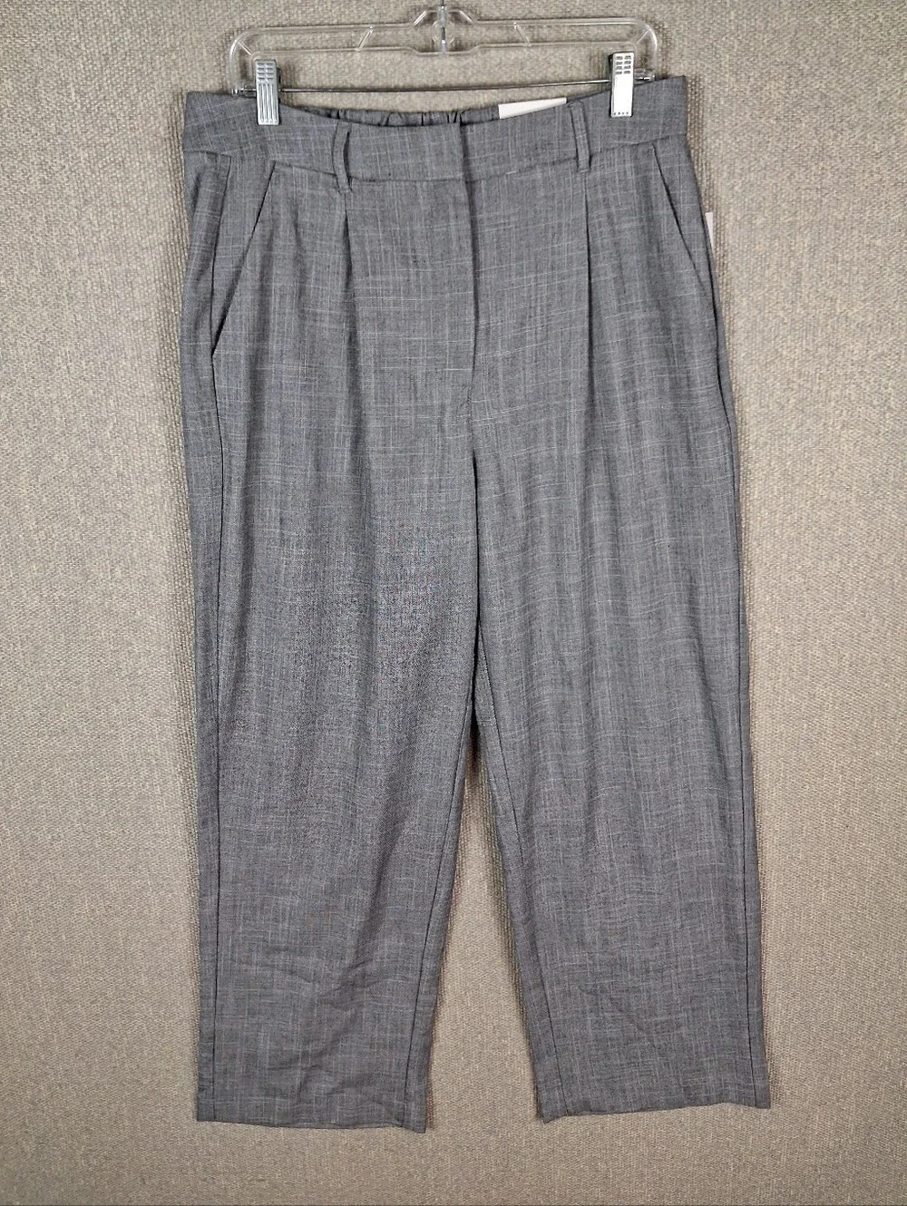 Old Navy Taylor Extra High-Rise Wide-Leg Full-Length Trouser Pants Gray Size L